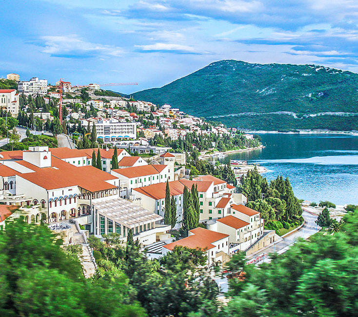 Neum In Bosnien Und Herzegowina Str Nde Im K Stenort