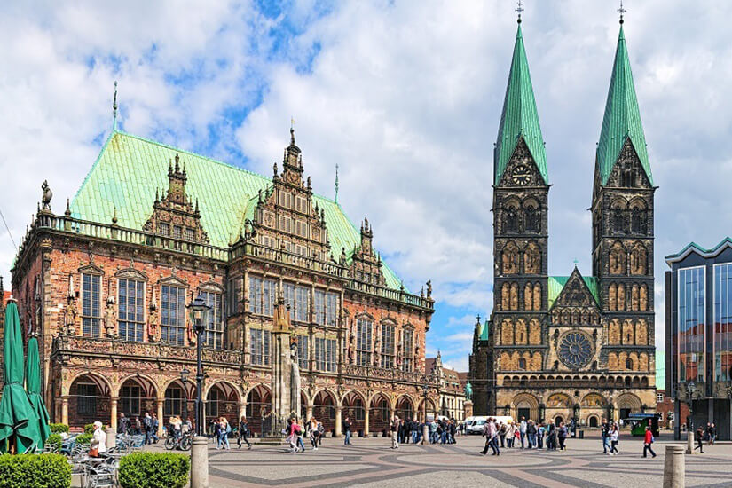 Rathaus und Dom in Bremen