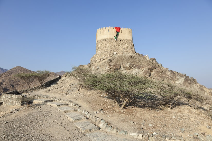 Die Al Bafiyah Festung gehört zur Anlage