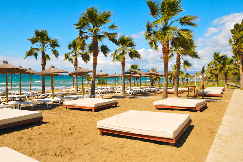Luxuriöser Strand von Marbella
