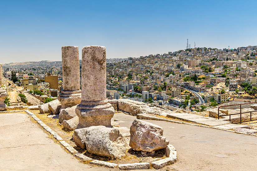 Ruinen der Zitadelle in Amman