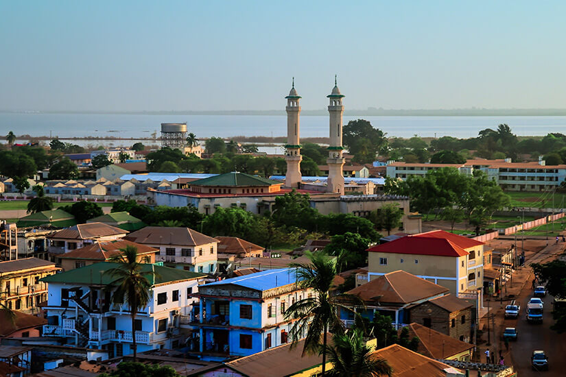 Blick auf die Stadt Banjul