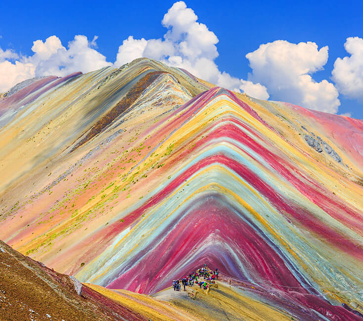 Regenbogen Berge In China Peru Bunte Berge Erleben