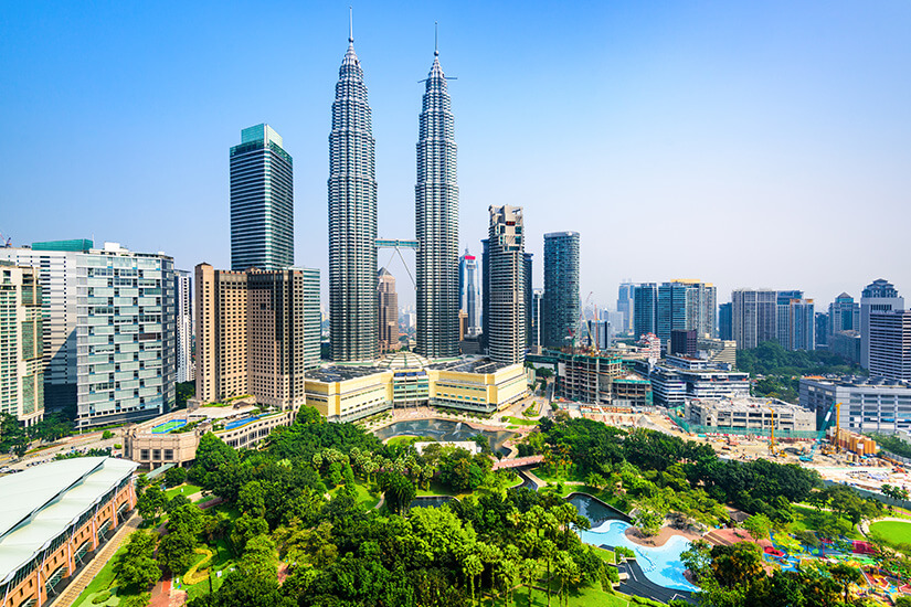 Kuala Lumpur grün und modern