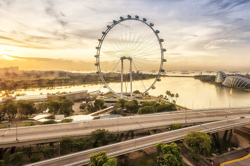 Das Riesenrad Singapore Flyer