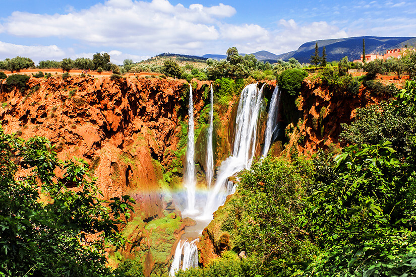 Schön anzusehen: der Ouzoud Wasserfall