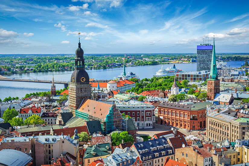 Blick auf Riga und den Dom