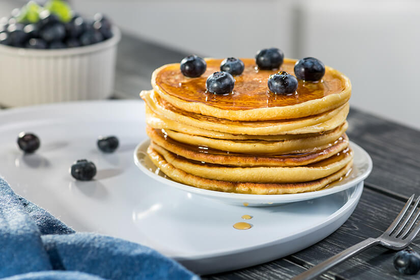 Pancakes mit Heidelbeeren