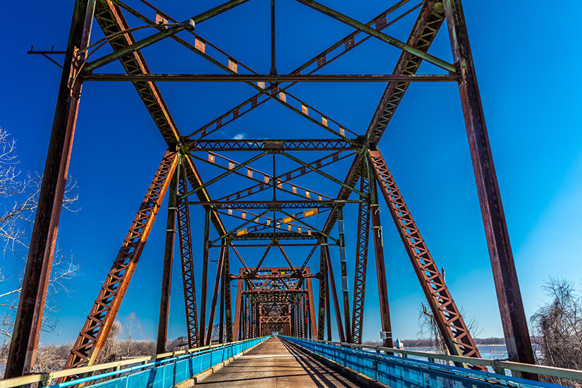 Chain of Rocks Bridge in St. Louis