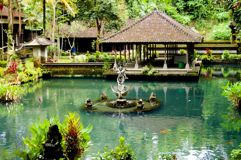 Wassergarten im Gunung Kawi Temple in Ubud