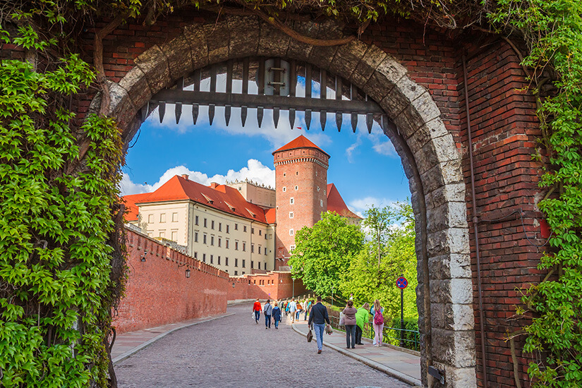 Blick zur Burg Wawel