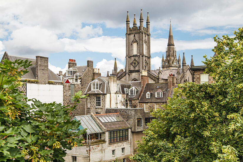 Malerisches Aberdeen in Schottland