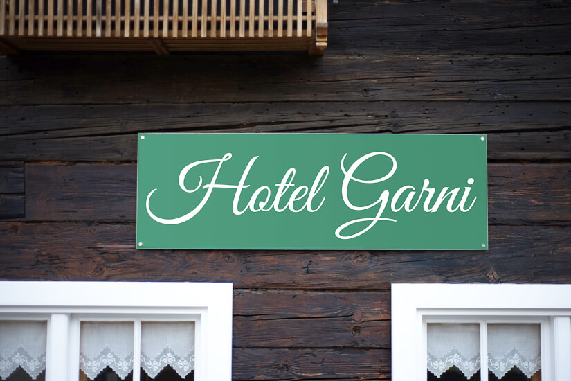 Hotel Garni ist mehr als nur ein Name