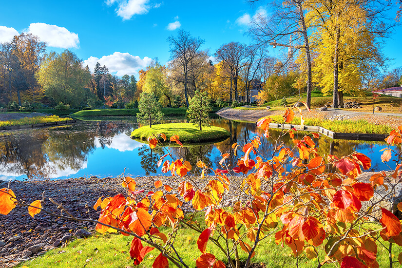 Park Kadriorg im goldenen Herbst