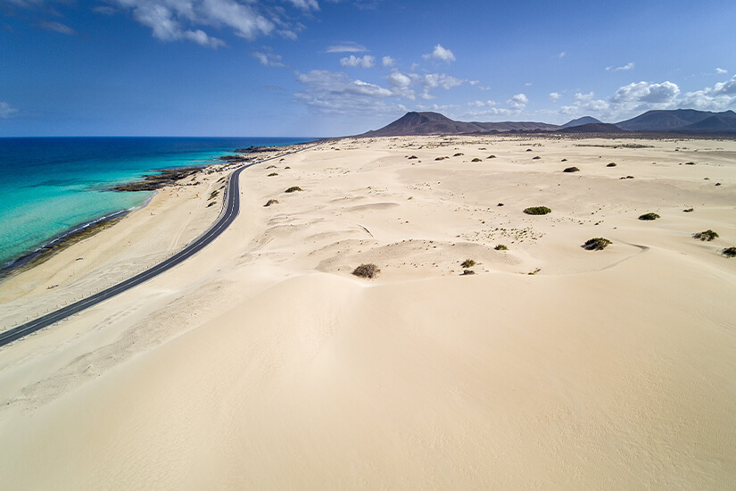 Die Wanderduenen im Parque Natural de Corralejo