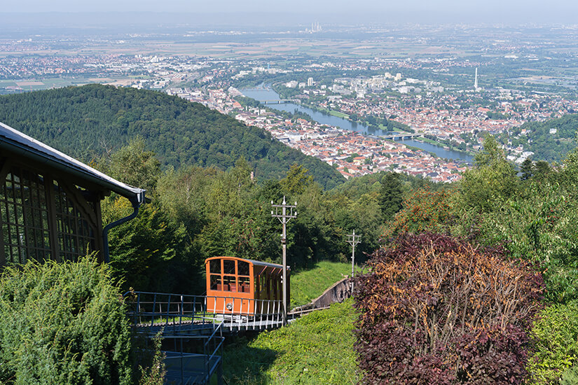 Aussicht vom Koenigstuhl bei Heidelberg