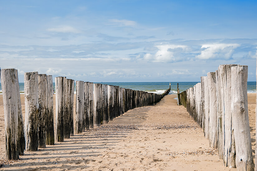 Strand von Domburg in den Niederlanden