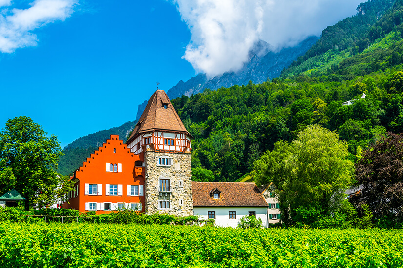 Rotes Haus in Vaduz