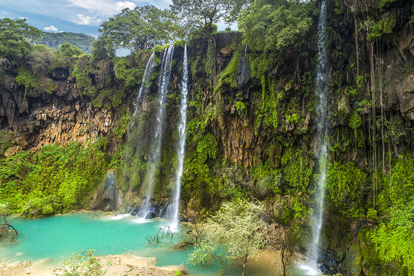 Wasserfall am Wadi Darbat