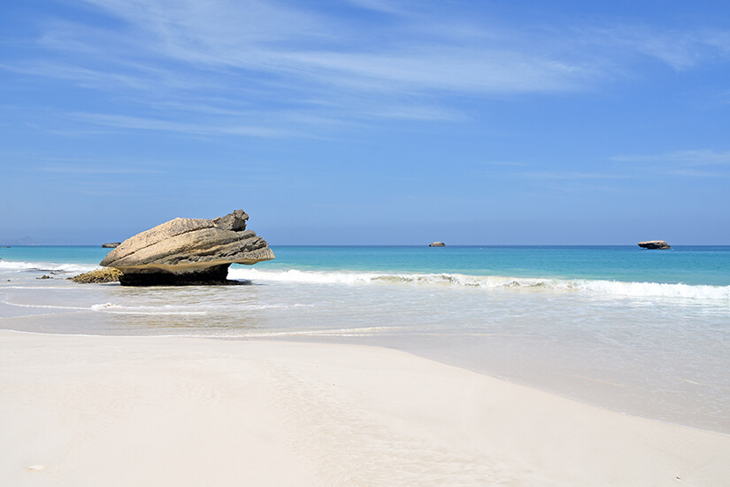 Traumhafter Fazayat Beach bei Salalah