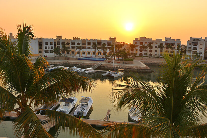 Boote an der Salalah Marina