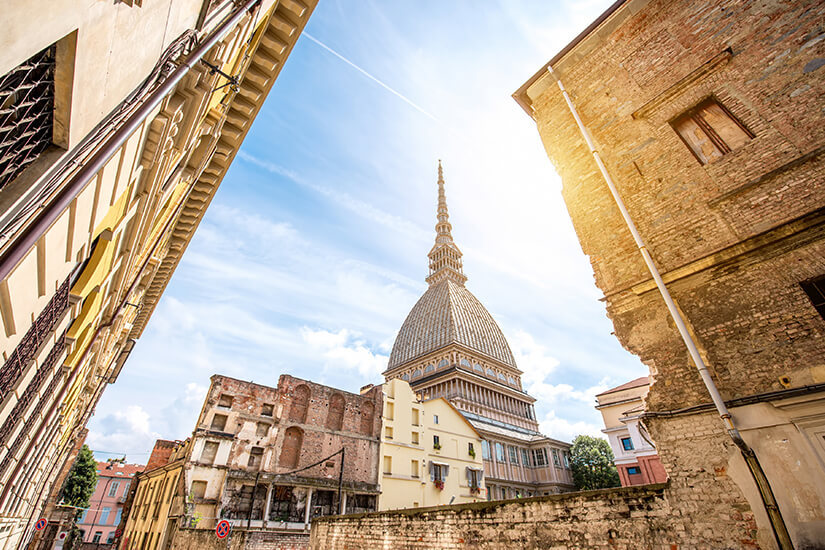 Mole Antonelliana ist das Wahrzeichen von Turin