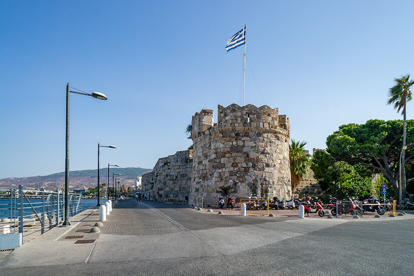 Das Neratzia-Kastell in Kos Stadt