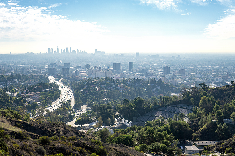 Aussicht von den Hollywood Hills