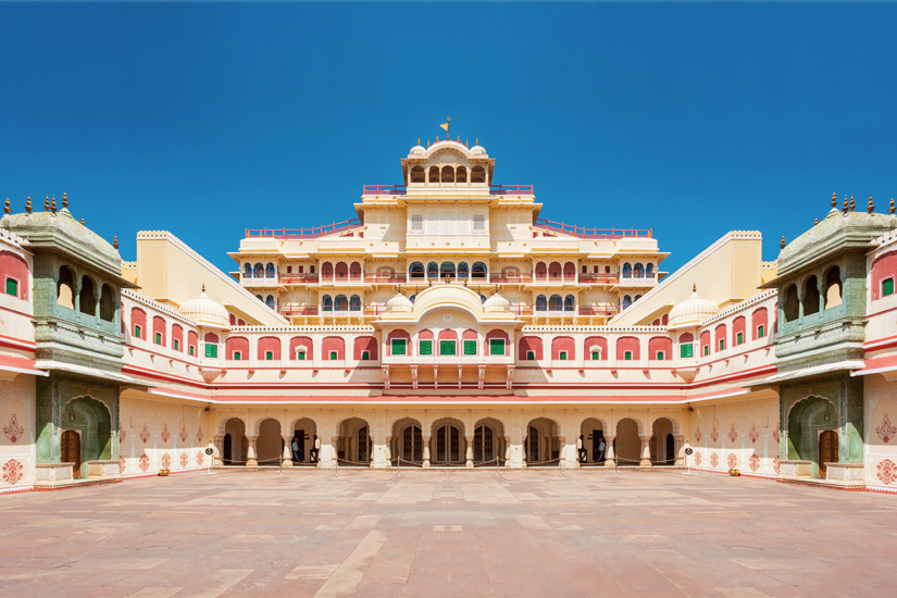 Innenhof des Jaipurer Stadtpalastes