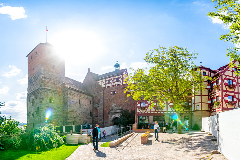 Historische Kaiserburg in Nuernberg