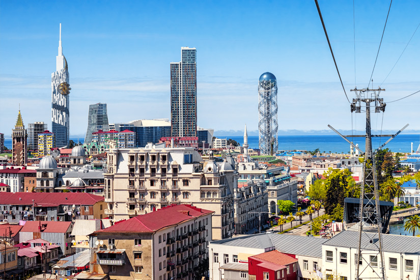 Skyline von Batumi im Sommer