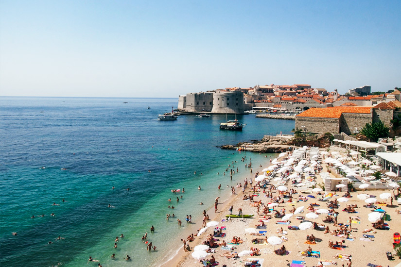 Banje Beach, Stadtstrand Dubrovnik