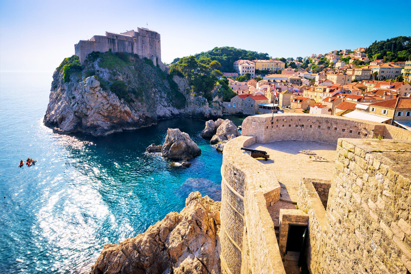 Bucht von Dubrovnik im Sommer