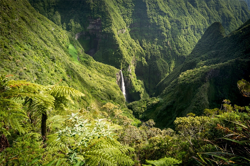 Wasserfall im Trou de Fer