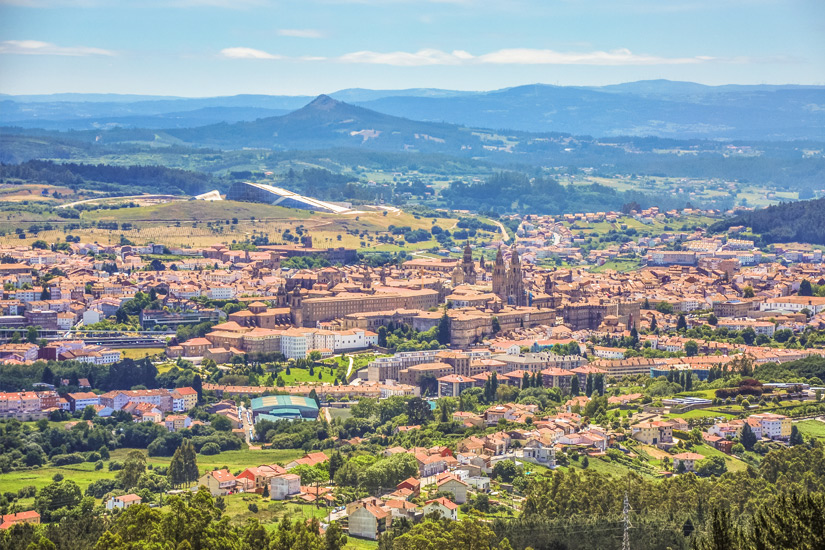 Blick auf Santiago de Compostela