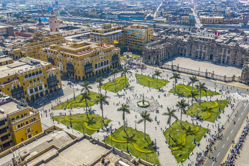 Die Plaza de Armas in Lima
