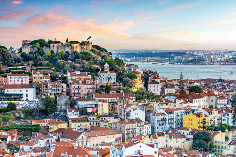 Das Castelo de Sao Jorge in Lissabon