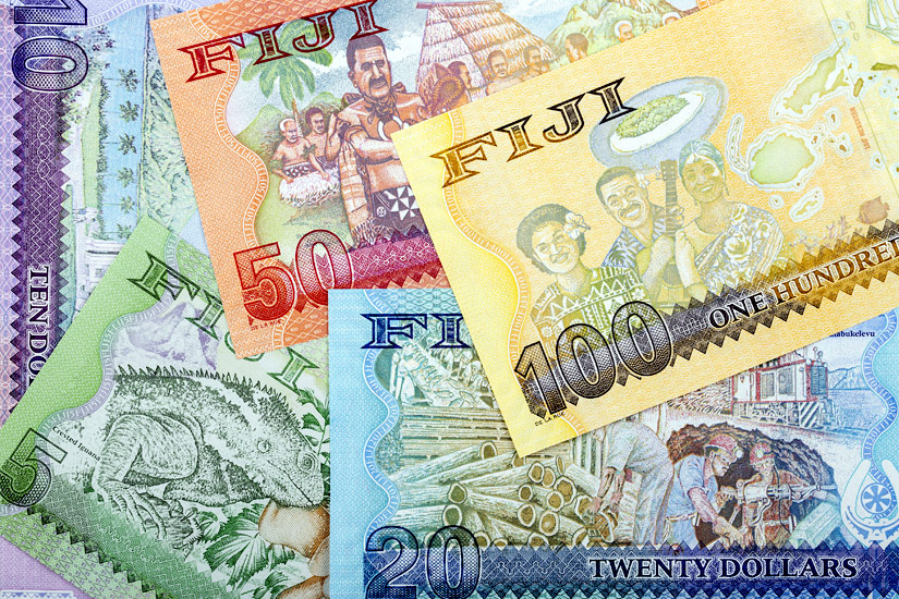 Bunte Fidschi Dollars