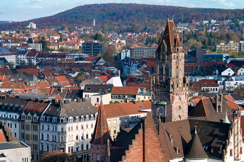 Vom Rathausturm nach Frankreich gucken