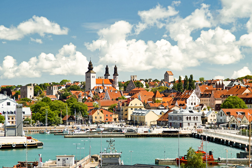 Blick auf Visby