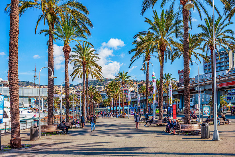 Hafenpromenade-Genua