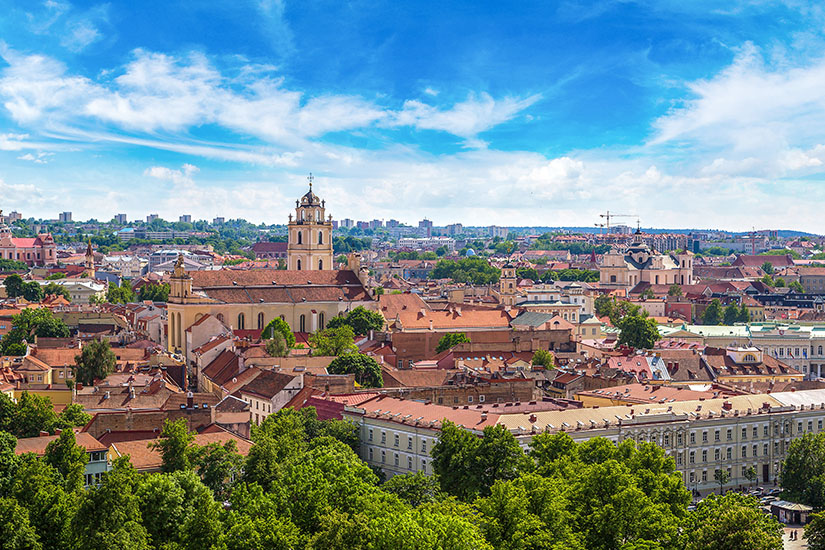 Blick auf die Altstadt von Vilnius