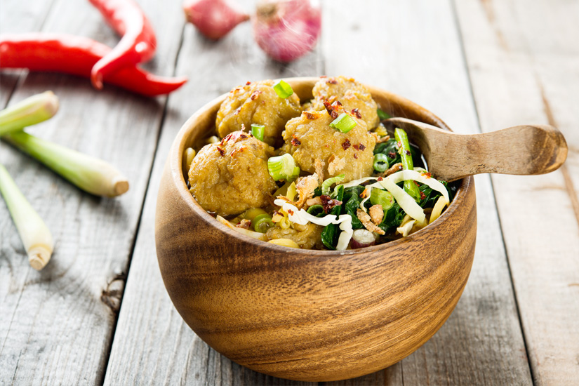 Indonesisches Essen Bakso