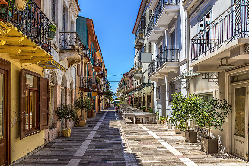 Strasse in der Altstadt von Nafplio