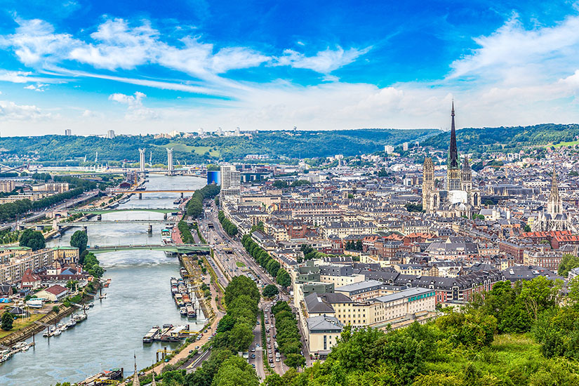 Blick auf Rouen