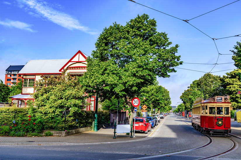 Strassenbahn in Christchurch