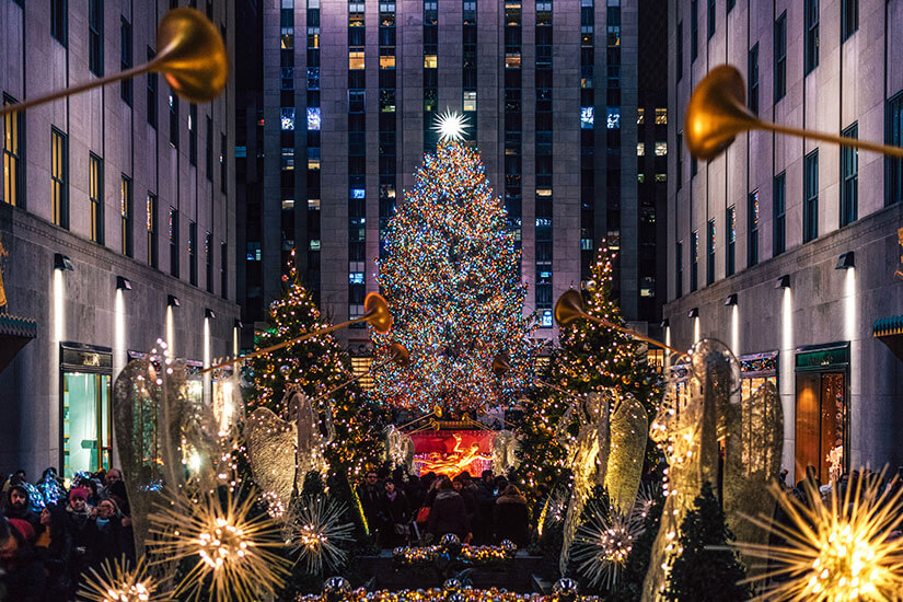 New-York-Aktivitaeten Rockefeller Center Weihnachten