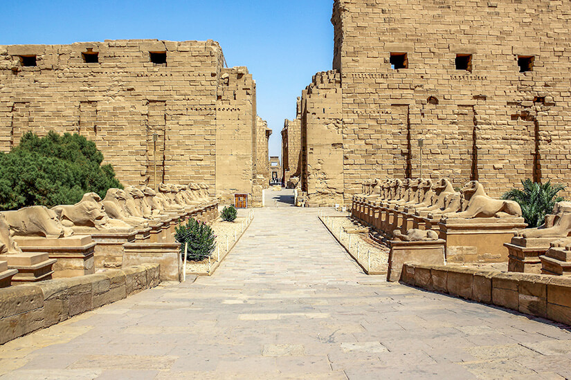 Karnak Tempel Sphingenallee