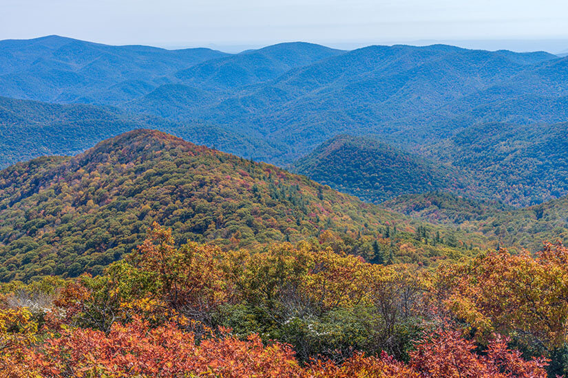 Blue Ridge Mountains Herbst