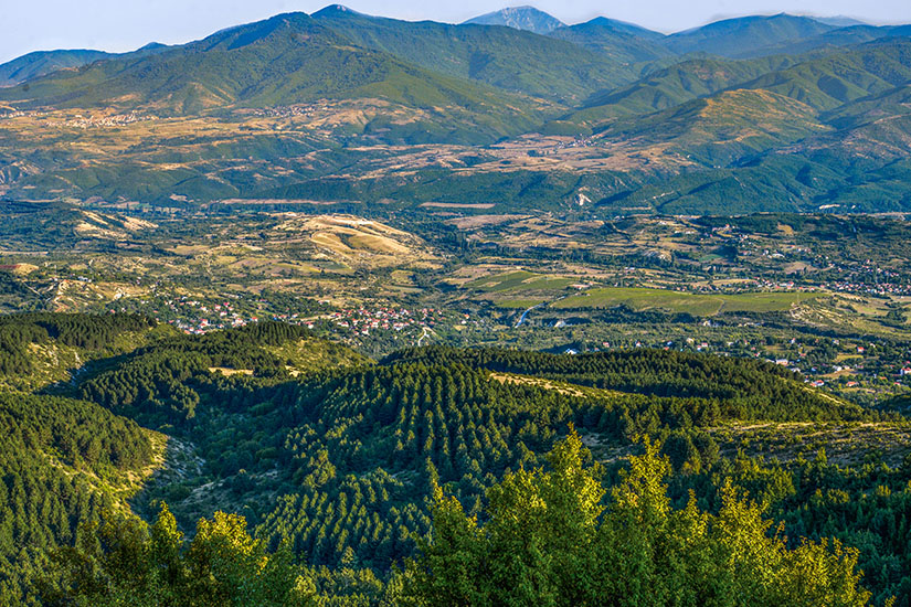 Landschaft bei Skopje